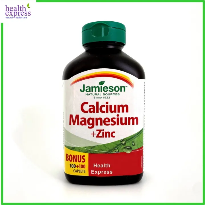 Jamieson Calcium, Magnesium with Zinc (Bonus Pack) 200 capsules