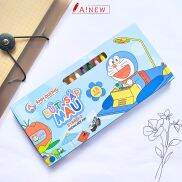 Bút sáp màu S18AD-2 Bút sáp màu Ánh Dương Bút sáp màu 12 màu Doremon.