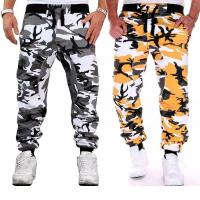 Mens Camouflage Pants Hip Hop Style Pleated Harem Trousers Male Sports Sweatpants Plus Size S-3Xl Pockets Pants for Men Brand