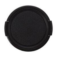 Camera Plastic Side Pinch Clip On Front Lens Cap Protective Cover Black 49mm Lens Caps