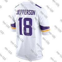 embroidery American Jersey Justin Jefferson Men Women Kid Youth White Minnesota Football Jersey