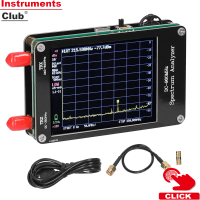 Instruments เครื่องวิเคราะห์สเปกตรัมหน้าจอสัมผัสแบบมือถือ USB Type-C ชาร์จไฟได้2.8นิ้วพร้อม100Hz-350MHz และ260-960MHz สองช่วงความถี่อินพุต4โหมดการทำงานที่ปรับได้