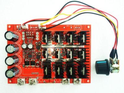 10-50V 60A จอ DC ตัวควบคุมความเร็ว PWM HHO RC Controller 12V 24V 48V 3000W MAX (สีแดง Board)