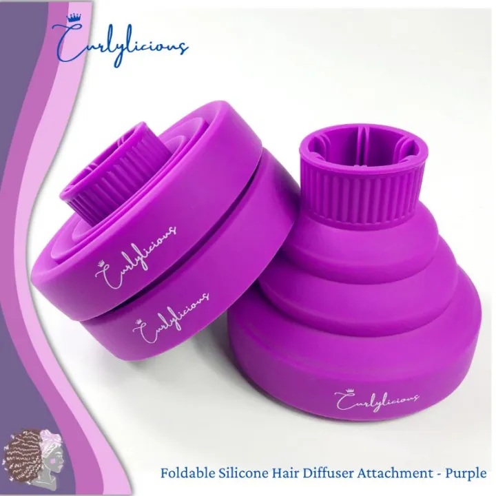 CURLYlicious Professional Foldable Silicone Hair Diffuser Attachment