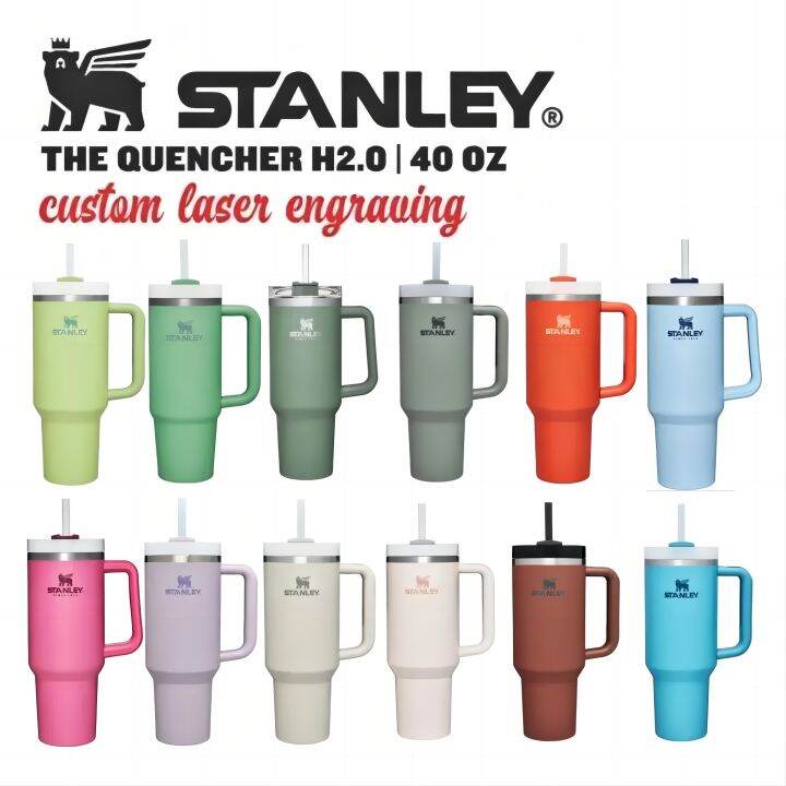 Stanley 40Oz/1.1L Quengher H2.0 Tumbler With Handle With Straw Lids