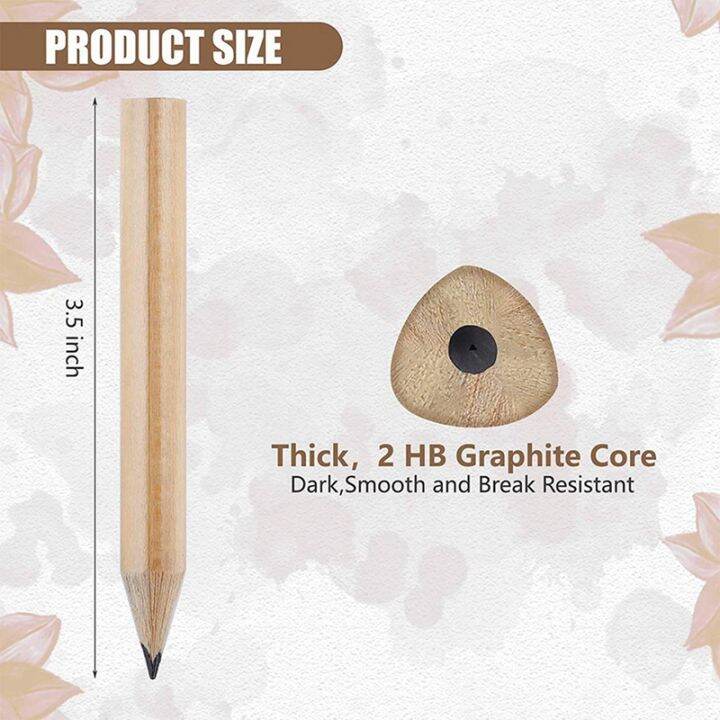 200pcs-3-5inch-wood-pencil-beginner-writing-pencil-students-sketch-pencil-stationery-hexangular-b