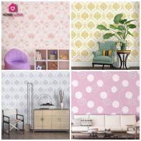 ?ถูกที่สุด?พร้อมส่ง wallpaper 45 ซม. x 10 เมตร วอลเปเปอร์ สติ๊กเกอร์ติดผนัง มีกาวในตัว ติดเองได้