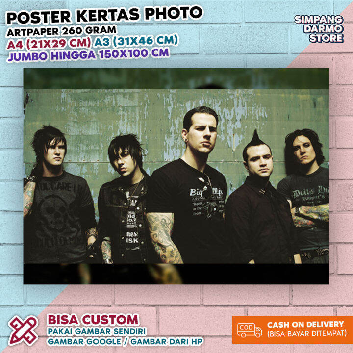 Poster Avenged Sevenfold A7x Terbaru Tersedia Berbagai Ukuran A4 A3 Besar Kecil Hires Bisa 6753