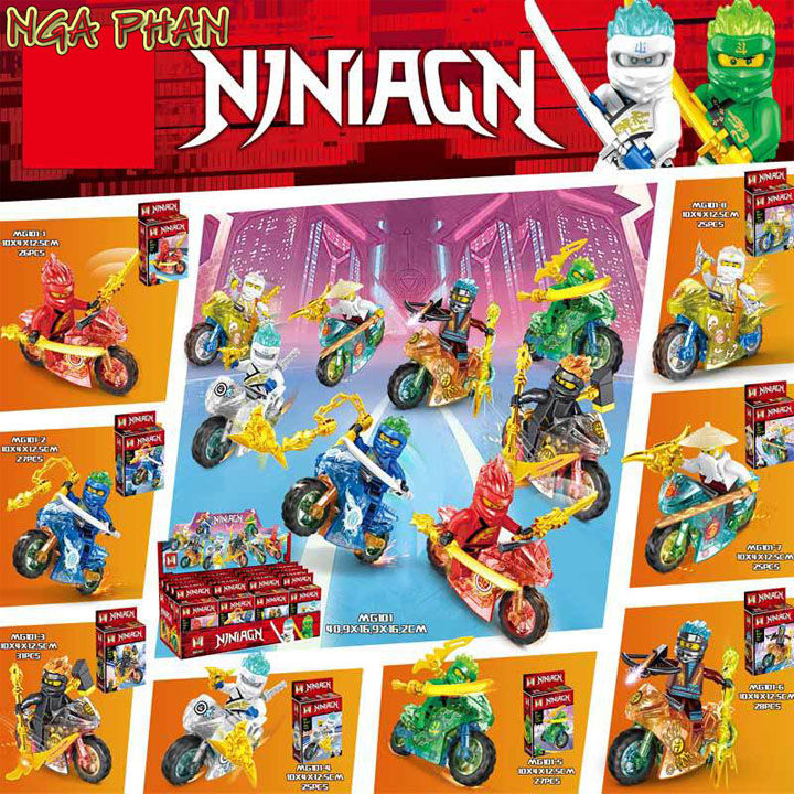 Chỉ cần nhìn vào Combo 2 Ninja cưỡi mô tô siêu đẹp Ninjago Lego này đã đủ khiến bạn thích thú rồi. Với chất liệu cao cấp và những chi tiết tinh xảo, sản phẩm chắc chắn sẽ là niềm vui đối với người chơi Lego nhí.