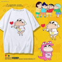 ขายร้อน Crayon Shin-Chan T-shirtเสื้อยืดเครยอนชินจังเสื้อยืดแขนสั้นผู้ชายและผู้หญิง Crayon Shin-chan พิมพ์น่ารักอะนิเมะญี่ปุ่นเ เสื้อยืดผ้าฝ้ายแท้