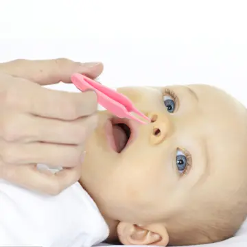 Baby Nasal Tweezer Baby Nose Cleaning Tweezer Round Head Baby Nose Booger  Picker Ear Cleaner Clip Tool Ear Wax Remover
