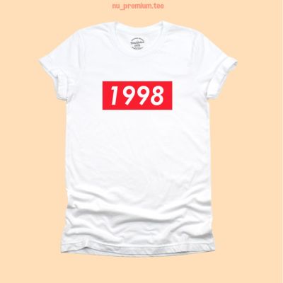 การออกแบบเดิมเสื้อยืดลาย 1998 เสื้อลายปีเกิด เสื้อวันเกิด ไซส์ S-5XL