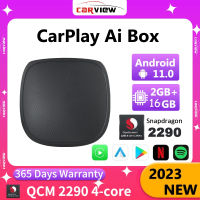 CARVIEW CarPlay Ai Android 11.0 Car Wireless CarPlay กับ Android Os Auto Qualcomm 4-Core Dual Bluetooth GPS ซิมการ์ด Wifi