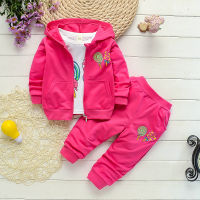 Baby Girls Clothing Set spring autumn casual long-sleeved T-shirt+Denim overalls jeans Pants Kids girls Clothes