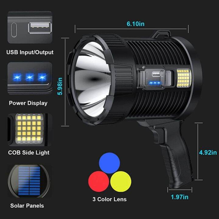 rechargeable-spotlight-100000-lumens-led-spot-lights-handheld-large-flashlight-super-bright-outdoor-solar-spotlights