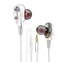 【Tech-savvy】 BLUELANS Dual Drive Stereo Wired Earphone ชุดหูฟังแบบสปอร์ตในหูพร้อมหูฟังเอียร์บัดขนาดเล็กสำหรับ