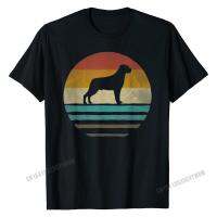 R Vintage Sunset Rottweiler Dog Breed Silhouette ของขวัญเสื้อยืดขายร้อน Geek เสื้อยืดผ้าฝ้ายเสื้อและ Tees สำหรับชายเสื้อยืดคุณภาพสูง