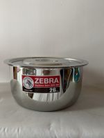 Zebra หม้อแขก สแตนเลส ตราหัวม้าลาย ขนาด 26 ซม. หม้อแขก หม้อหุงต้ม