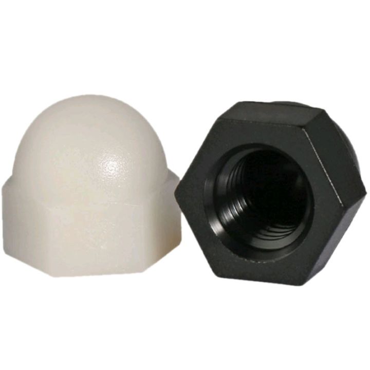 80pcs-set-nylon-hexagon-domed-cap-acorn-nuts-m3-m4-m5-m6-m8-m10-m12-ball-head-nut-white-black-plastic-round-head-hex-nuts