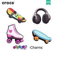 Jibbitz cross charms สเก็ตบอร์ด ลายการ์ตูน สําหรับตกแต่งรองเท้า