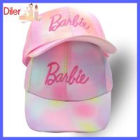 DILER ตุ๊กตาบาร์บี้ที่มีสีสัน หมวกแก๊ปเบสบอล ปรับได้ปรับได้ สายรุ้งสีรุ้ง หมวกกีฬา แฟชั่นสำหรับผู้หญิง ลำลองแบบสบายๆ หมวกปักลายตัวอักษร สำหรับเด็กๆ