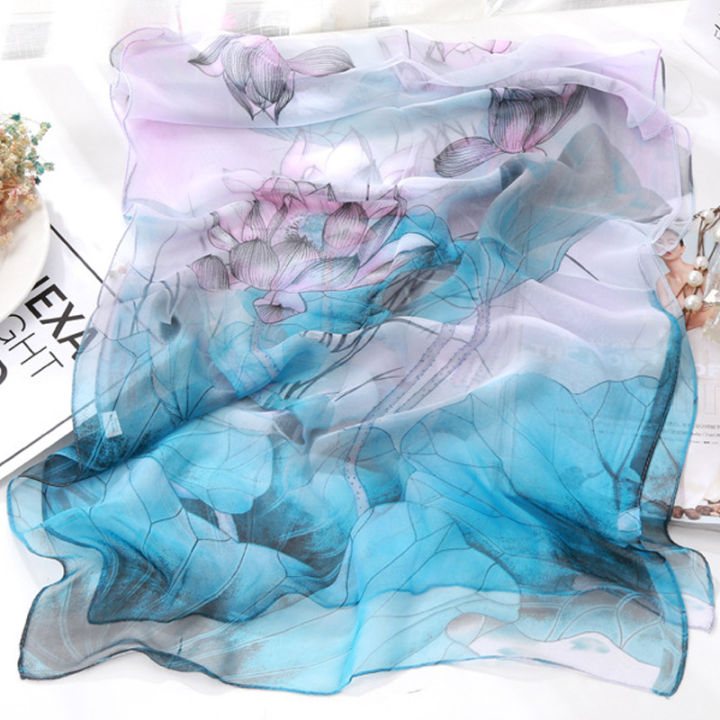 xinyi3-ผู้หญิงสแควร์ผ้าพันคอผ้าไหมพิมพ์ผ้าพันคอ-face-headscarf-แฟชั่น-elegant-ดอกไม้ใหม่-shawl