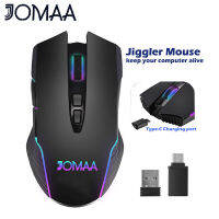 JOMAA Gaming Mouse แบบชาร์จไฟได้ Type-C USB Optical Mice Silent Click Multi-Purpose 2.4G Wireless Mouse