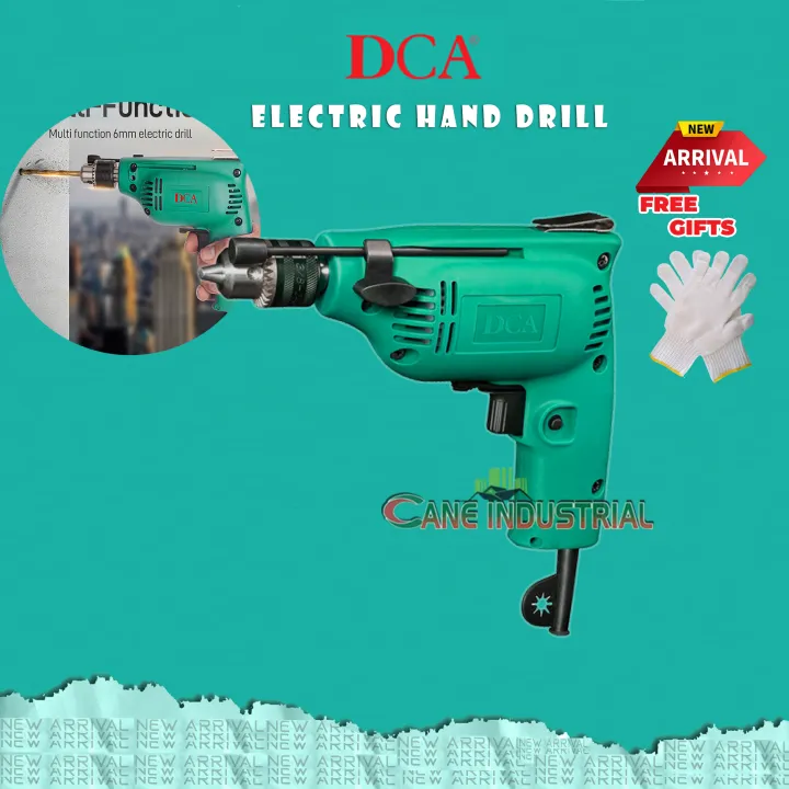 DCA Electric Hand Drill w/ Free Cotton Gloves AJZ026A Lazada PH