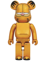 (ของแท้) Bearbrick Garfield Gold Chrome 1000% แบร์บริค กาฟิว Medicom Toy ของใหม่ มือ 1