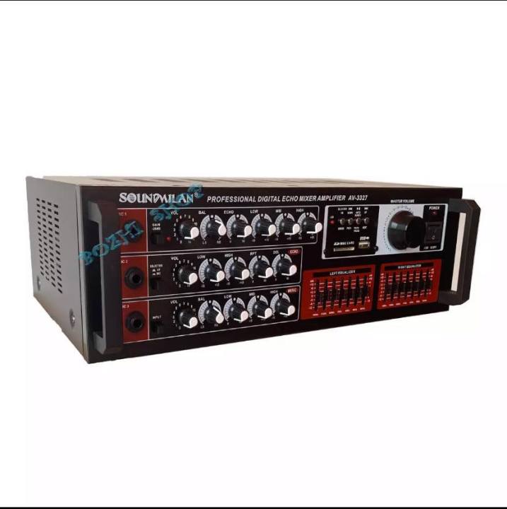 เครื่องขยายเสียง-av-3327-power-amplifier-เพาเวอร์แอมป์ขยายเสียง-แอมป์ขยายเสียง-มีบลูทูธ-mp3-usb-sd-card-fm