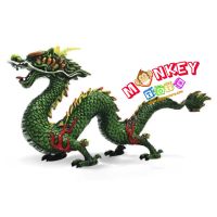 Monkey Toys - โมเดล ไดโนเสาร์ Dragon มังกรจีน เขียว ขนาด 22.00 CM (จากหาดใหญ่)