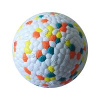 ◑ 1pc Teething Pet Toy Dog Solid Toy Ball Interactive Dog Toy Light Popcorn Ball Dog Ball Light Chew Rubber Ball High Elastic Bite