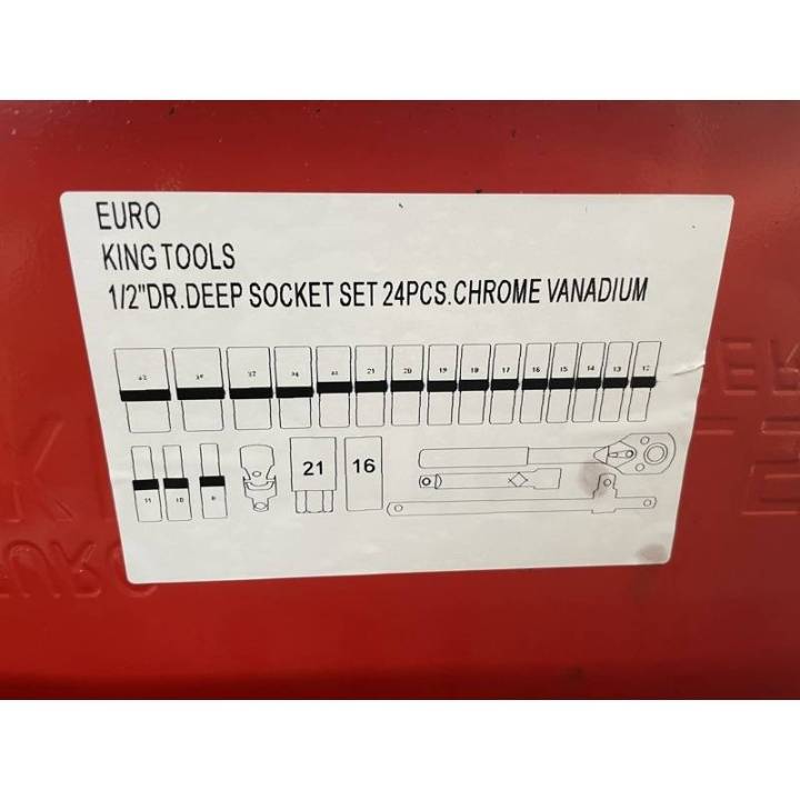 ชุดบล็อกยาว-6เหลี่ยม-euro-king-tools-24-ตัว-ชุด-ขนาด-1-2-เกรดเยอรมัน-cr-v-ของแท้-100-ลูกบล็อก-ลูกบล็อกยาว-ชุดบล็อก