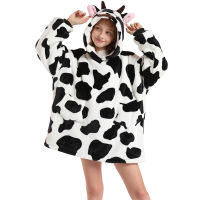 Fashion New Baby Boys Girls Pajamas Spring Autumn Lamb Wool Nightgowns Kids Sleepwear Winter Cows Casual Childrens Clothes