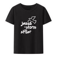 Jesus Cotton T-shirts Unisex Trending Womens Clothing Cool Loose Womens T-shirt Xxx Short-sleev Streetwear Street Fashion Retro