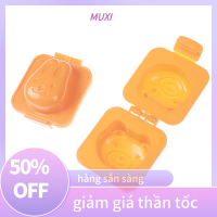 ?【HOT SALE】MUXI 2pcs Mold CUTE Cartoon 3D แหวนไข่แม่พิมพ์ Bento Maker CUTTER ตกแต่งเครื่องมือไข่