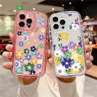 เคสรองรับการกระแทกสำหรับ iPhone 14 Pro Max 13 12 11 XR 8 7 SE2ลายดอกไม้สวยงามสำหรับผู้หญิงฝาครอบกันกระแทกกันตก