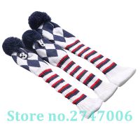 Golf 3pcs/set Knitted Pom Pom Sock Covers 1-3-5 Golf Wood Headcover For Golf Dirver/Fairway Golf Club Headcovers