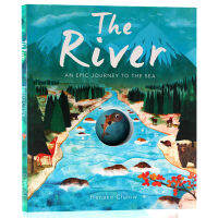 The river original English Picture Book Natures secret series popular science theme childrens English early teaching parents and children to read cave Book English natural spelling picture book paperback large opening design