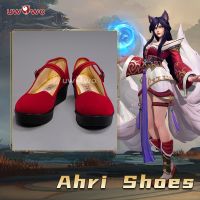 【LZ】✥ﺴ  Uwowo-Game League of Legends Sapatos Cosplay LOL: Ahri Acessórios Fantasias Campeão Calçado Prop Em Stock