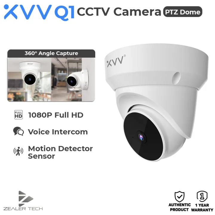 XiaoVV Q1 CCTV Camera Security WiFi IP Camera 360° 1080P Full HD ...