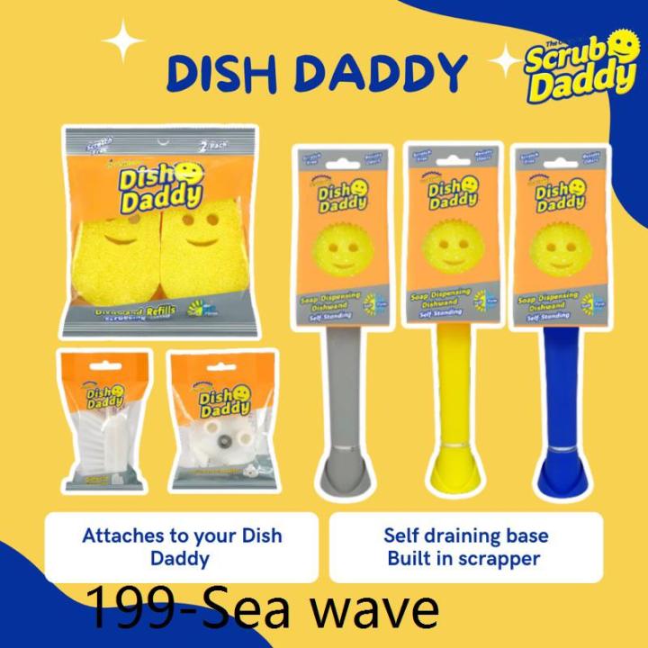 Scrub Daddy Dish Daddy Self Standing Dishwand (Grey/Yellow