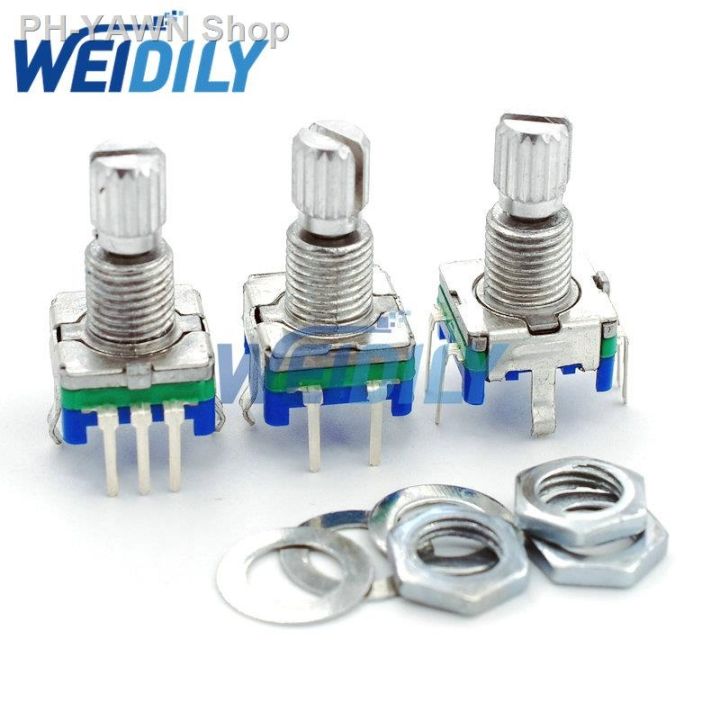 yf-5pcs-20-position-encoder-ec11-w-push-5pin-handle-15mm-with-a-in