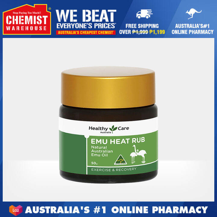 Healthy Care Emu Arthritis & Muscle Heat Rub 50g Provides An Overall Soothing Relief [Chemist