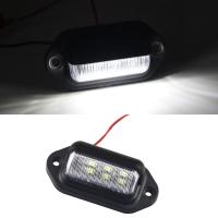 Car Truck License Plate Light 6LED Trunk Reading Light Plate Tail Universal Light License B0V8