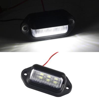 Car Truck License Plate Light 6LED Trunk Reading Light Light License Tail Universal Plate S9Y1