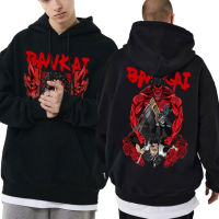 Japanese Anime Bleach Kenpachi Zaraki Graphic Print Hoodie Male Oversized Sweatshirt Tops Men Women Manga Vintage Casual Hoodies Size Xxs-4Xl