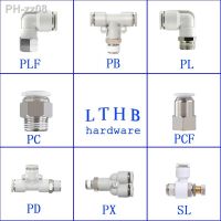 Pneumatic Quick Release Fittings Air Hose Connector PC PCF/PL/PLF 4/6/8/10/12mm Male Thread 1/8 1/4 3/8 1/2 BSPT Tube Connector