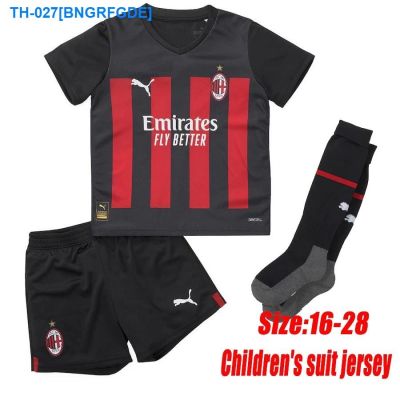 ❣﹍✥ 2022/2023 AC milans Home kid kit football shirt Children Top and Shorts Set Soccer Jersey with socks IBRAHI. MOVIC