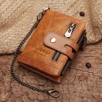 【CW】✿℡  New Leather Men Wallets Credit Business Card Holders Cowhide Wallet Purse Carteira